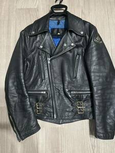 70s Kett leather ケットレザー　ライダースジャケット　Mサイズ　ルイスレザー　ライトニング　アディクトクローズ　ハイウェイマン