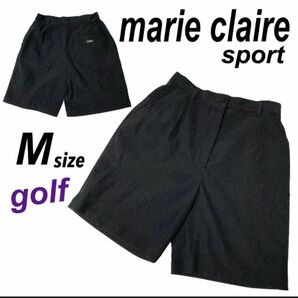 marie claire マリクレール ゴルフレディース キュロット M パンツ (f46)