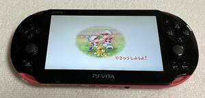 SONY PlayStation Vita PS Vita PCH-2000 本体のみ　ブラック ピンク　オマケ純正16GBメモリ付　PSVITA