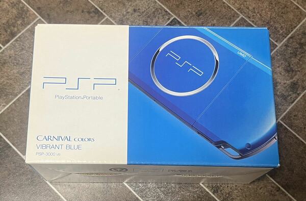 SONY プレイステーション・ポータブル PSP-3000 ブルー 　箱説明書付き　新品同様品