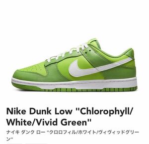 Nike Dunk Low "Chlorophyll/White/Vivid Green" 27cm