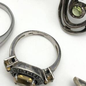 1円〜 149g 指輪 シルバー リング SILVER ストーン 大量 セット おまとめ 石付き 925 刻印 銀 まとめ アクセサリー メンズ ゆびわ ringの画像6