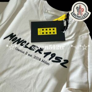 本物新品 40574205 MONCLERモンクレール/超人気(サイズL)ジーニアス1952 TーSHIRTコラボ限定半袖Ｔシャツ 凄くカッコイイ！