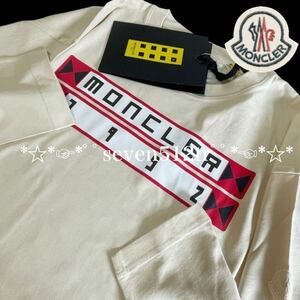 本物新品 40566205 MONCLERモンクレール/超人気(サイズL)ジーニアス1952 コラボ限定ロンTシャツ 凄くカッコイイ！