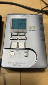 【ジャンク品】SONY ポータブルDAT TCD-D100 / SBMアダプタ　SBM-1 / リモコンデジタル入出力アダプターキットRM-D100Kセット