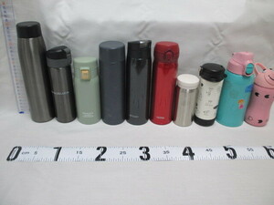 **D-1580 stainless steel flask 10 pcs set [ secondhand goods * junk ] ⑤**