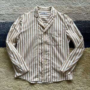 定価31,500円 UNUSED アンユーズド Stripe pajama shirt パジャマ シャツ ストライプ サイズ3