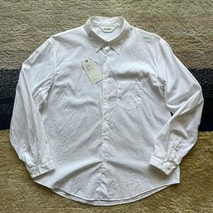 定価17,600円 DIGAWEL SHIRT generic PLAIN ティガウェル シャツ プレイン ホワイト サイズ1