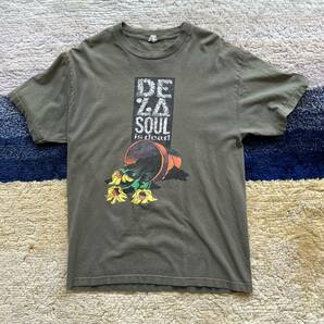 De La Soul is DEAD tシャツ FLOWER オリーブ Lサイズ メキシコ製の画像1