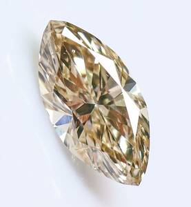 【１００円～】0.554ｃｔ 天然ダイヤ VERY LIGHT BROWN（ナチュラルカラー）SI2 ＭＱカット