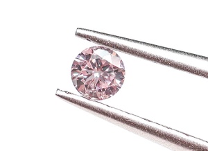 【１００円～】0.069ct 天然ダイヤ FANCY ORANGISH PINK（ナチュラルカラー）I1