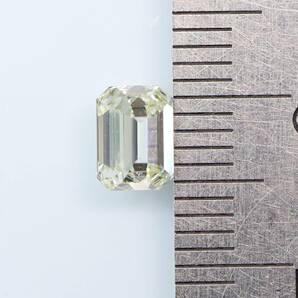 【１００円～】1.002ｃｔ！天然ダイヤ VERY LIGHT YELLOW（ナチュラルカラー）SI1 ＥＭカットの画像6