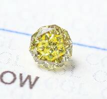 【１００円～】綺麗！VS1！0.284ｃｔ 天然ダイヤ FANCY YELLOW（ナチュラルカラー）_画像3