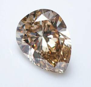 【１００円～】1.018ｃｔ！天然ダイヤ FANCY LIGHT BROWN（ナチュラルカラー）SI1 PSカット