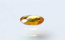 【１００円～】0.227ct 天然ダイヤ FANCY INTENSE YELLOWISH ORANGE（ナチュラルカラー）SI2_画像4