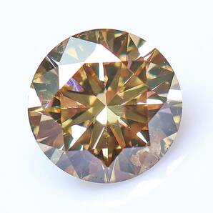 【１００円～】0.635ｃｔ 天然ダイヤ FANCY LIGHT BROWN（ナチュラルカラー）SI2の画像1