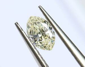 【１００円～】0.292ｃｔ 天然ダイヤ VERY LIGHT YELLOW（ナチュラルカラー）SI2 ＭＱカット