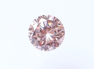 【１００円～】0.071ｃｔ 天然ダイヤ FANCY ORANGISH PINK（ナチュラルカラー）I1