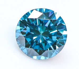 【１００円～】綺麗！VS2! 0.374ct 天然ダイヤ FANCY GREENISH BLUE（トリート）