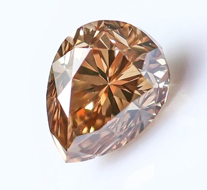 【１００円～】1.052ｃｔ！天然ダイヤ FANCY LIGHT BROWN（ナチュラルカラー）SI1 PSカット