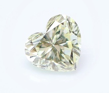 【１００円～】0.331ｃｔ 天然ダイヤ VERY LIGHT YELLOW（ナチュラルカラー）SI2 ＨＳカット_画像1