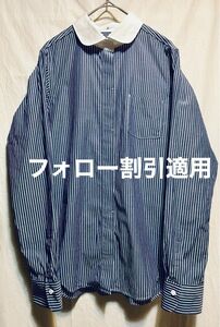 UNIQLO +J ストライプクレリックシャツ　size M 長袖