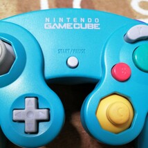 動作確認済　純正品　GC　ゲームキューブ　コントローラ　エメラルド ブルー 青　ニンテンドー　任天堂 Nintendo _画像3