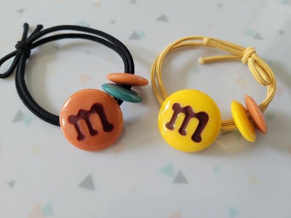 ヘアゴム　ヘアアクセ　m&m