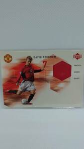 【DAVID BECKHAM】 UPPER DECK　MANCHESTER UNITED 2002　MATCH-WORN SHIRT CARD