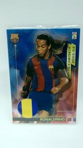 【RONALDINHO】 PANINI MEGAFICHAS 2003-2004　50枚限定　PATCH JERSEY CARD