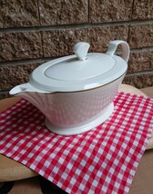 ティーポット Noritake ボーンチャイナ Japan ティーパーティー 全長:305㎜ 大きめの容量_画像1