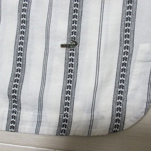 クロコダイル*CROCODILE 刺繍風生地チュニックシャツ 綿100％ Lサイズの画像7