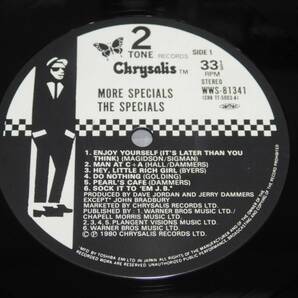 スペシャルズ LPレコード2枚セット MORE SPECIALS (WWS-81341) / THE SPECIALS (CHR1265)の画像4