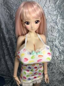 即決！！☆銀猫Plus☆ Doll用 マンモ５０超爆乳 60盛乳共通＋ＤＤ～ＤＤdy、キャミドレス　マカロン