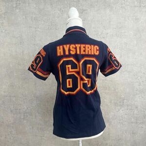 ヒステリック　ポロシャツ hysteric ネイビー オレンジ レディース　ゴルフウェア　トップス 644FH