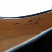 未使用　デッド　10-1/2表記　28.5cm相当　chaussures de scurit　ストレートチップ　外羽根　ドレスシューズ　革靴　黒/24.4.4/P536_画像10