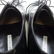 10D表記　28cm相当　Florsheim フローシャイム　ストレートチップ　ドレス　レザーシューズ　　ブラック　内羽根/24.4.8/P599_画像9