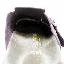 41 265表記　26.5㎝相当　BIRKENSTOCK BOSTON　ビルケンシュトック 　ボストン　レザーサンダル　コンフォート　ワインレッド24.4.12/P689_画像9