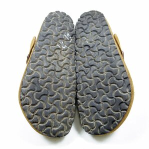 39 250表記 25㎝相当 BIRKENSTOCK BOSTON ビルケンシュトック  ボストン レザーサンダル コンフォート ブラウン/24.4.12/P688の画像7