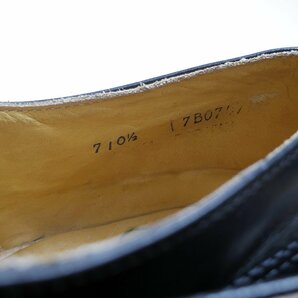 10-1/2表記 28.5cm相当 カナダ製 スチールトゥ オフィサーシューズ サービスシューズ Uチップ 黒 ブラック 安全靴/24.4.19/P744の画像10