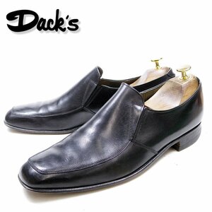 110 надпись 29cm соответствует Dack's Dux со вставкой из резинки туфли без застежки Loafer кожа обувь кожа черный чёрный Англия производства /24.4.19/P743