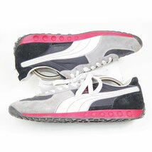 28.5㎝表記　PUMA　EASY RIDER Ⅲ　プーマ　スニーカー　ローカット　ランニングシューズ　スポーツ　グレー　レッド　/24.4.23/P780_画像5