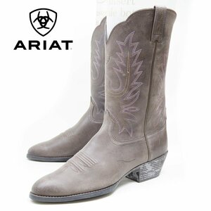 新品　10.5B表記　ARIAT　アリアット　ウエスタンブーツ　ペスコブーツ　レザーシューズ　本革　革靴　ブラウン　茶　24.4.26/P796