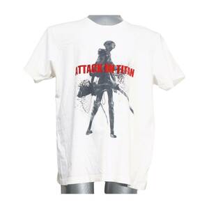 ヴァイ グラフィックTシャツ ホワイト XLサイズ 「進撃の巨人×UT」