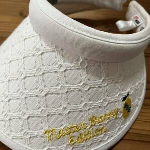 MASTER BUNNY EDITION ゴルフサンバイザー レース サンバイザー レモン つば広 マスターバニー GOLF ゴルフウェア 帽子 日除けの画像1