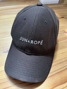 JUN&ROPE NewEra CAP コラボ ゴルフキャップ ブラック 帽子 黒 ジュンロペ ニューエラキャップ GOLF ゴルフウェア