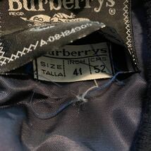 90s スペイン製 Burberrys PRORSUM バーバリー ホースロゴ ウールスタジャン リブ 41/52 vintage ネイビー_画像9