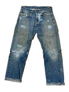 70s Levi's リーバイス 501 66BIG E デニムパンツ ジーンズ セルビッチ vintage ヴィンテージ ボタン裏刻印6