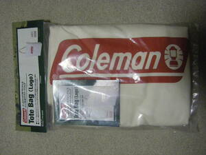 コールマン：Coleman トートバッグ　赤ロゴ　未開封未使用　45㎝ｘ45㎝