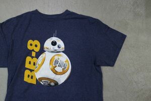 【古着STARWARS BB-8 Tシャツ紺XL】スターウォーズビービーエイト映画MOVIE宇宙ロボット 8003
